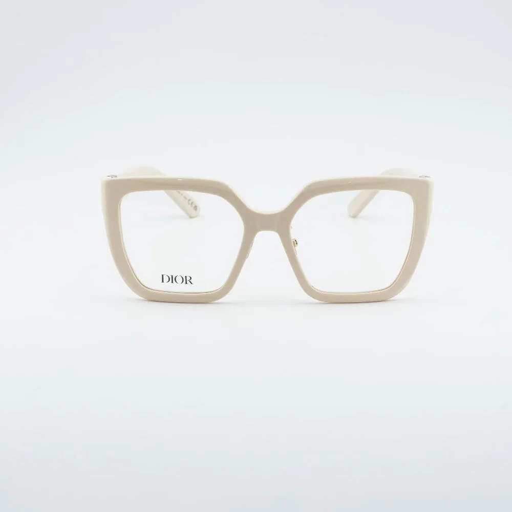 Dior 30MONTAIGNEO S1F 9500 Eyeglasses Ivory 55mm Square Frame